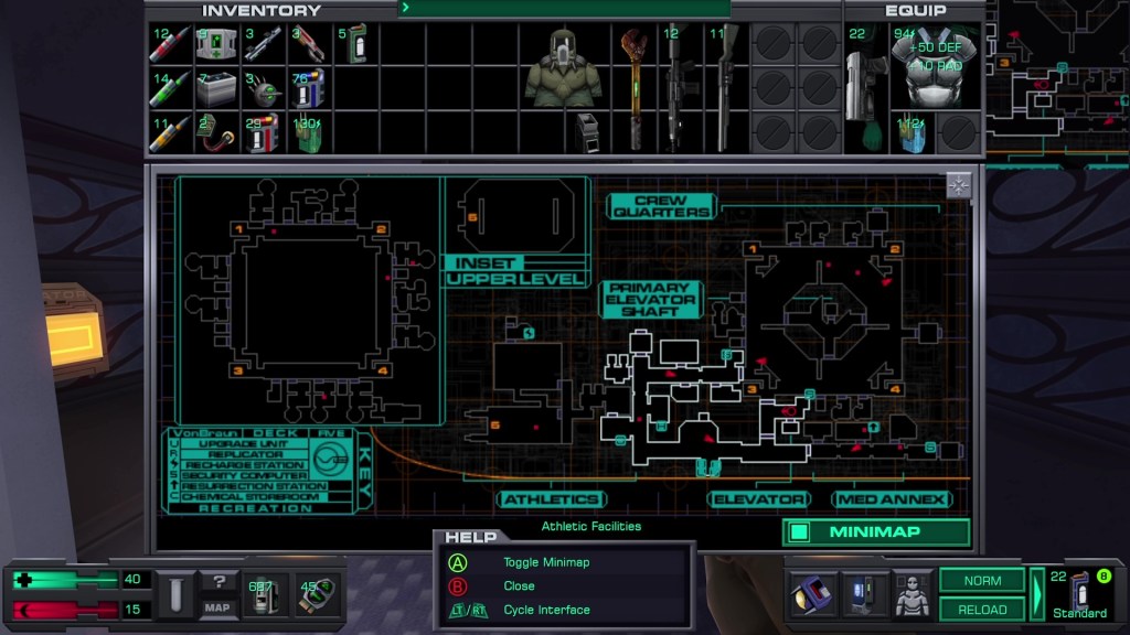System Shock 2: 25th Anniversary Remaster Recreation Deck Map