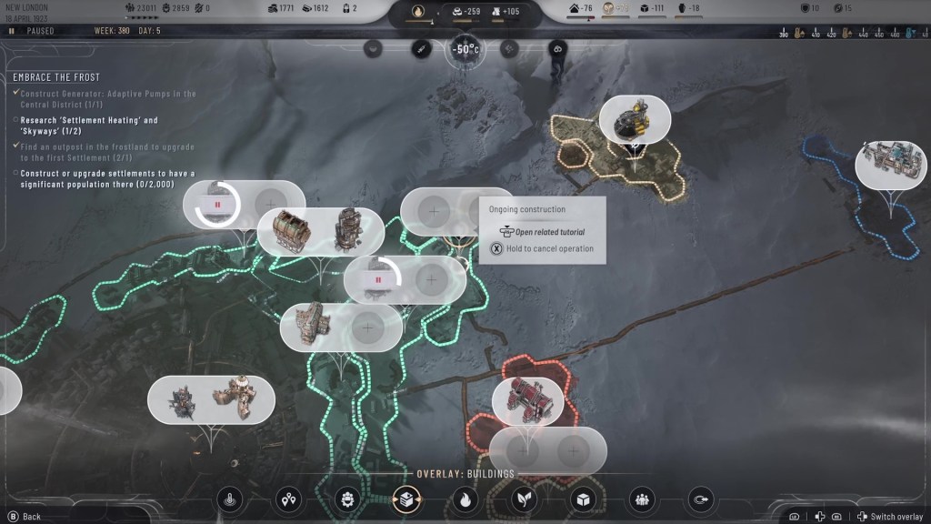 Frostpunk 2 Console Overlays